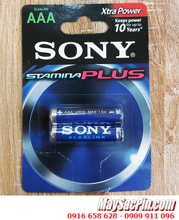 Sony LR03 AM4, Pin AA 1.5v Sony Alkaline Plus LR03 AM4 Extra Power (Vỉ 2viên) |HẾT vỉ 2viên